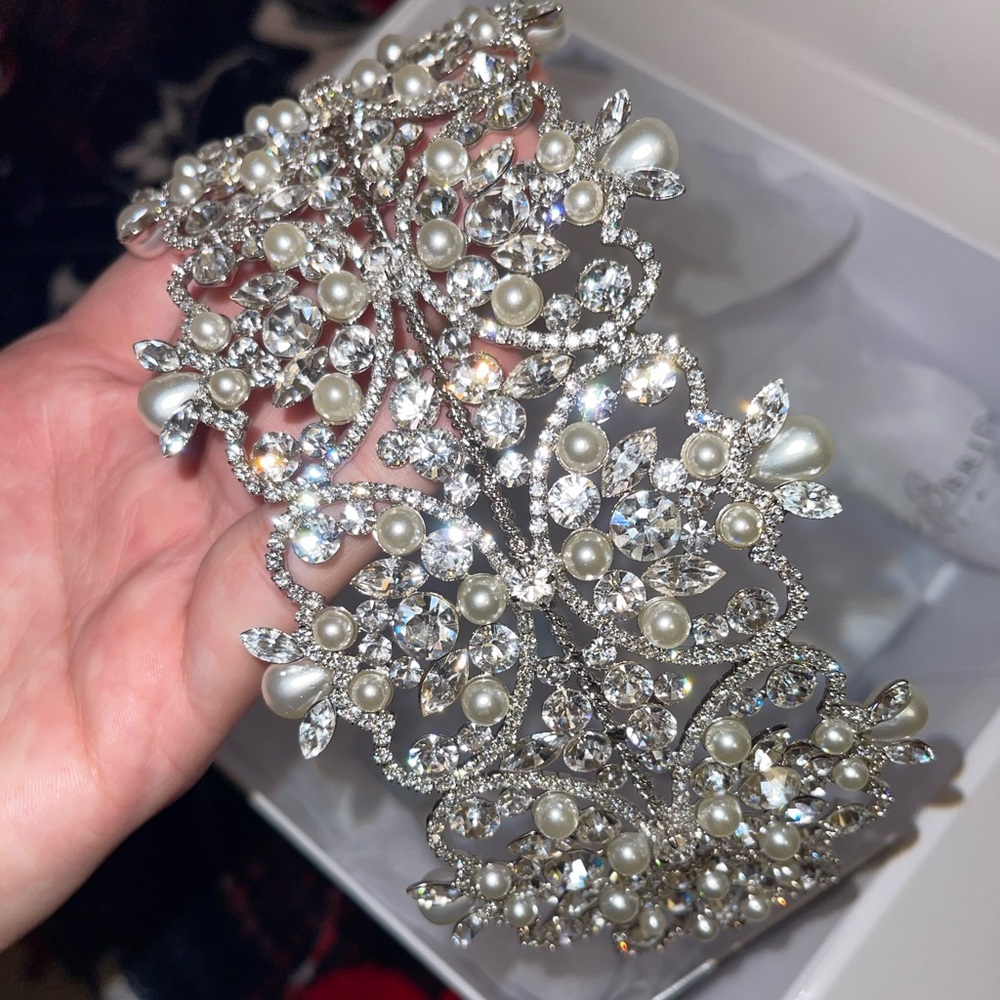 Bridal Wedding Crystal headpiece from Nora’s bridal boutique